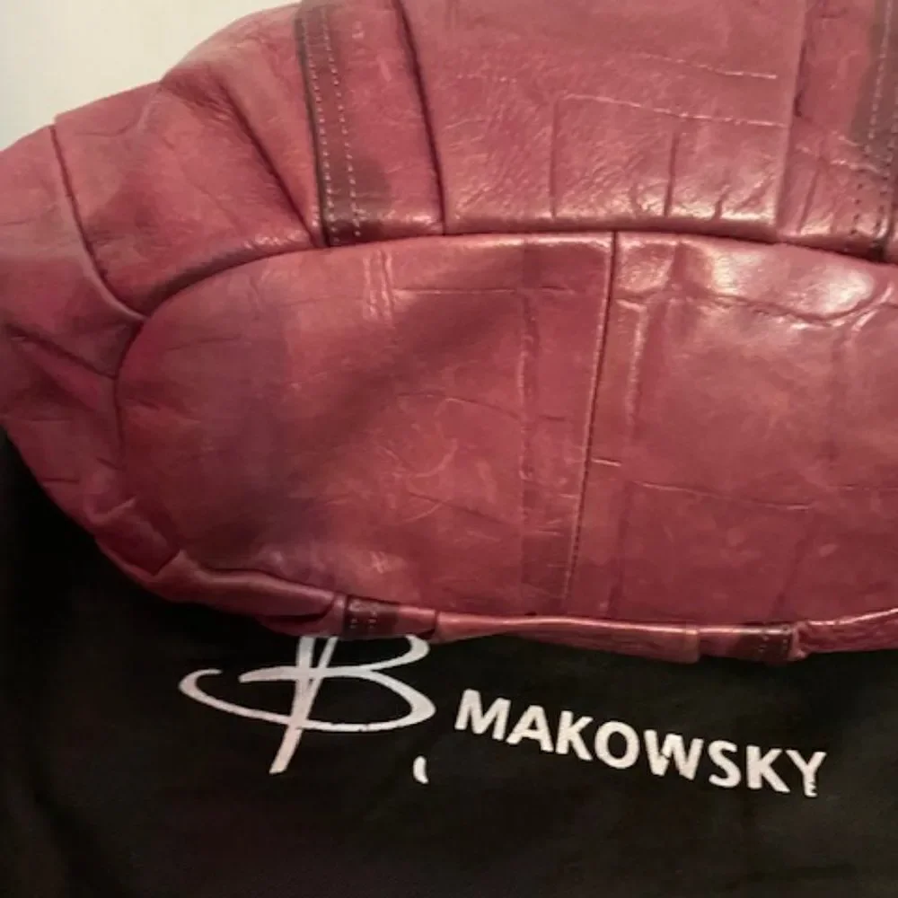 B. Makowsky  Blush Soft Pebble leather Hobo and Dust bag